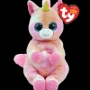 Clearance TY Beanie Bellie - Skylar the Pink and Orange Unicorn - 13" Medium