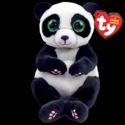 Hot TY Beanie Bellie - Ying Black and White Panda - 8" Small