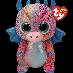 Discount TY Beanie Boo - Flint Multicolored Dragon - 6" Small