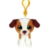 Outlet TY Beanie Boo's - Hugo Brown and White Dog - 5" Clip