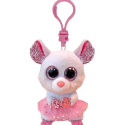 Outlet TY Beanie Boo's - Nina White Ballerina Mouse - 5" Clip