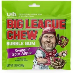 Online Ford Gum Big League Chew Swingin' Sour Apple