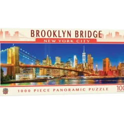 Discount MasterPieces Blakeway Panoramas - Brooklyn Bridge - 1000 Piece Panoramic Puzzle