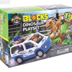 Discount Adventure Planet Blocks 19 Piece Dinosaur Block Set