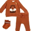 Best Childrens Apparel BLOOMIN BABY Boys Newborn 3PC Ribbed Set