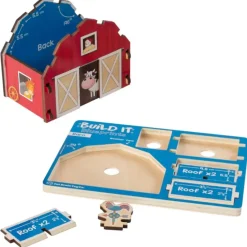 Fat Brain Toys Build It Blueprints Puzzle - Barn