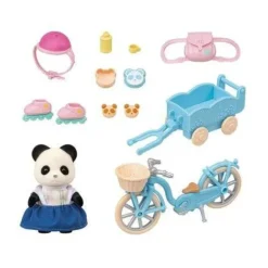 Outlet Epoch Everlasting Play Calico Critters Cycle and Skate Set - Panda Girl
