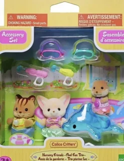 Hot Epoch Everlasting Play Calico Critters Nursery Friends - Pool Fun Trio