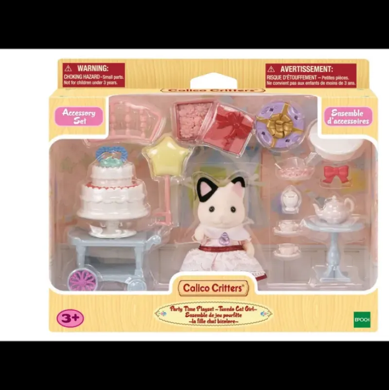 Clearance Epoch Everlasting Play Calico Critters Party Time - Tuxedo Cat Girl