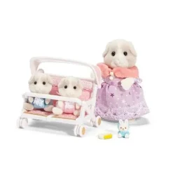 Hot Epoch Everlasting Play Calico Critters Patty and Paden's Double Stroller Set