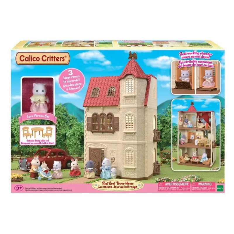 Clearance Epoch Everlasting Play Calico Critters Red Roof Tower Home