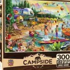 Discount MasterPieces Campside - Day at the Lake - 300 Piece Puzzle