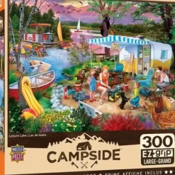 Hot MasterPieces Campside - Leisure Lake - 300 Piece EzGrip Puzzle