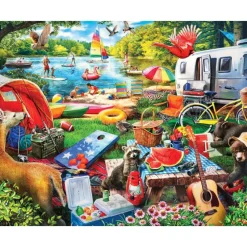 Outlet MasterPieces Campside - Little Rascals - 300 Piece EzGrip Puzzle