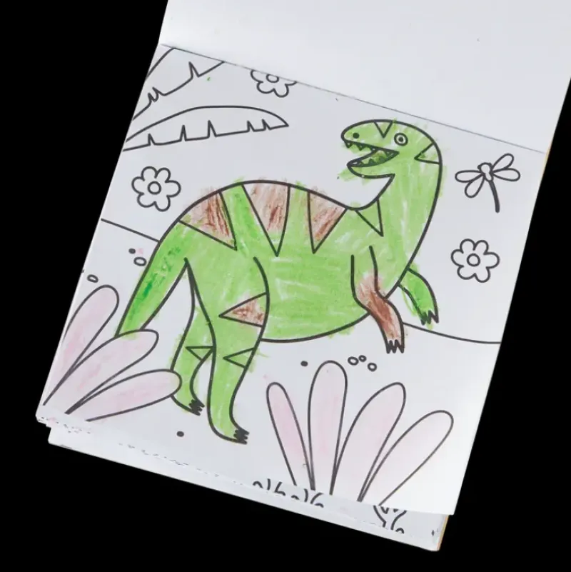 Ooly Carry Along Crayon & Coloring Book Kit - Dinoland