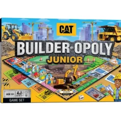 New MasterPieces CAT - Builder Opoly Junior Game