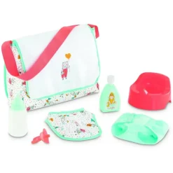 New Corolle Changing Bag & Accessories for 14'' & 17'' Baby Doll