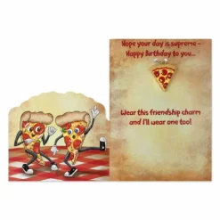 Outlet Peaceable Kingdom Charm: Pizza Card