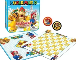 Outlet USAopoly CHECKERS & TIC TAC TOE: Super Mario
