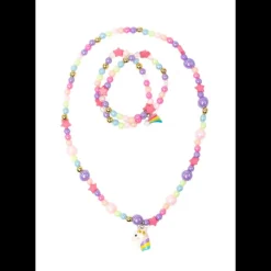 New Creative Education Cheerful Starry Unicorn Necklace & Bracelet Set