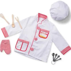 New Melissa u0026 Doug Chef Role Play Dress-up Costume Set