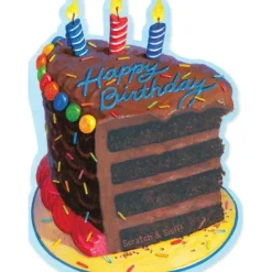 Sale Peaceable Kingdom Chocolate Birthday Cake Scratch & Sniff Card