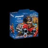 Discount Playmobil City Action - Fire Rescue Quad