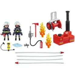 Hot Playmobil City Action - Firefighters with Water Pump
