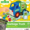Hot MasterPieces Classic Wood Paint Kit - Sesame Street Garbage Truck