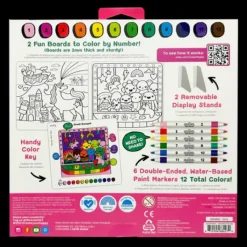 New Ooly Colortopia Color By Number Paint Marker Kit - Unicorn Friends