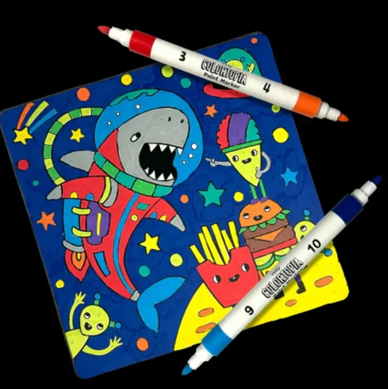 Sale Ooly Colortopia Color By Number Paint Marker Kit - Epic Adventures
