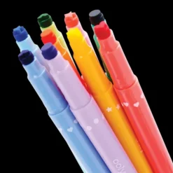 New Ooly Confetti Stamp Double-Ended Markers - Set of 9