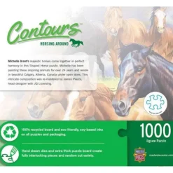 Best MasterPieces Contours - Horsing Around - 1000 Piece Shaped Puzzle