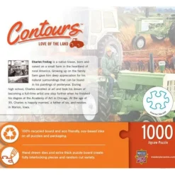 Sale MasterPieces Contours - Love of the Land - 1000 Piece Shaped Puzzle