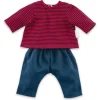 New Corolle 14" Doll T-Shirt & Pants - Striped