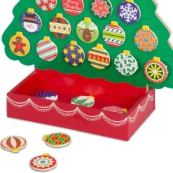 Hot Melissa u0026 Doug Countdown to Christmas Wooden Seasonal Calendar