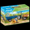 Outlet Playmobil Country - Harvester Tractor with Trailer