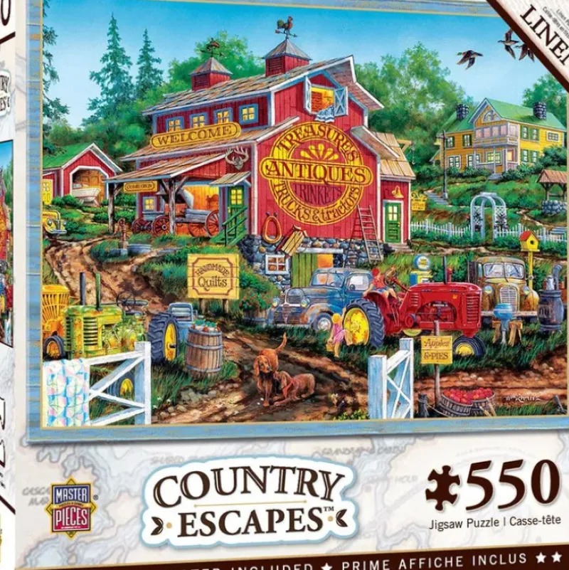 Sale MasterPieces Country Escapes - Antique Barn - 550 Piece Puzzle