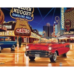 Clearance MasterPieces Cruisin‘ Route 66 - Gamblin Man - 1000 Piece Puzzle
