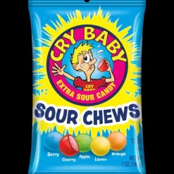 New Charms Cry Baby Sour Chews 7 oz. peg bag