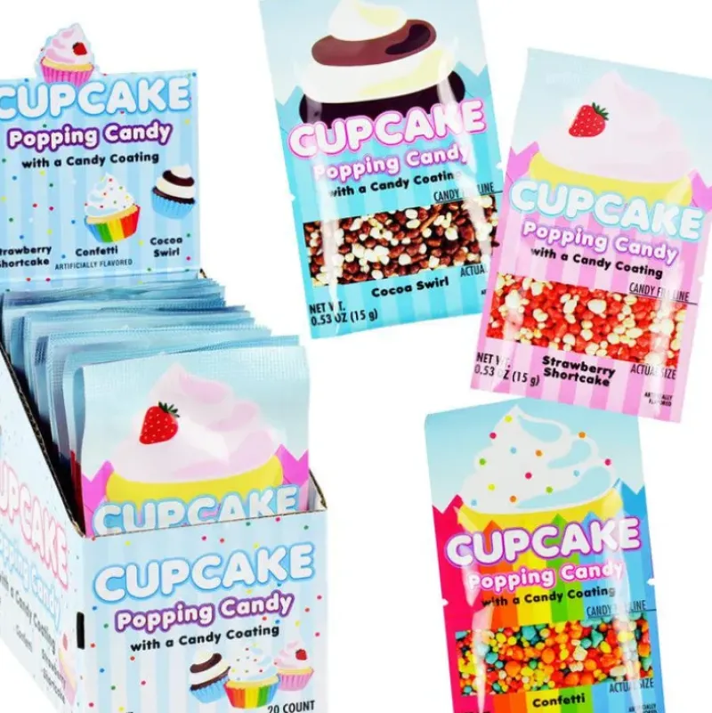 Hot Koko's Cupcake Coated Popping Candy