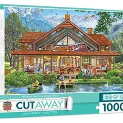 Online MasterPieces Cutaways - Camping Lodge - 1000 Piece EZGrip Puzzle