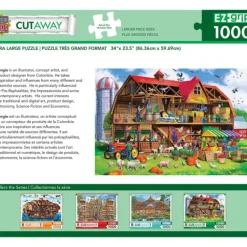 Clearance MasterPieces Cutaways - Family Barn - 1000 Piece EZGrip Puzzle