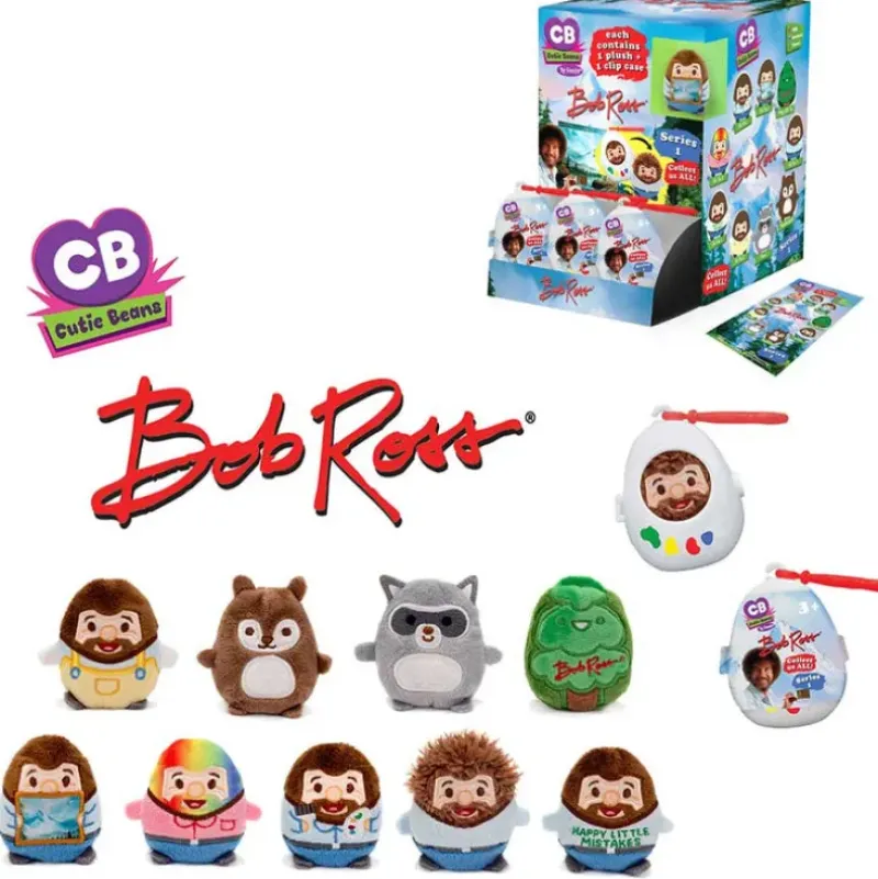 Discount Fiesta Toy Cutie Beans - 3” Bob Ross