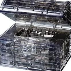 Clearance University Games 3D Crystal Puzzle - Black Treasure Chest