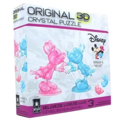 University Games 3D Crystal Puzzle - Mickey & Minnie Heart Hands (pink/blue)