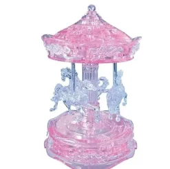 New University Games 3D Crystal Puzzle Deluxe - Pink Carousel