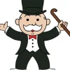 Discount Monogram 3D Foam Collectible Magnet - Mr. Monopoly