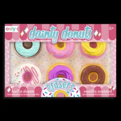 Hot Ooly Dainty Donuts Scented Erasers Set of 6