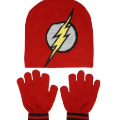 Bio World DC Comics: Flash - Youth Beanie & Gloves Combo